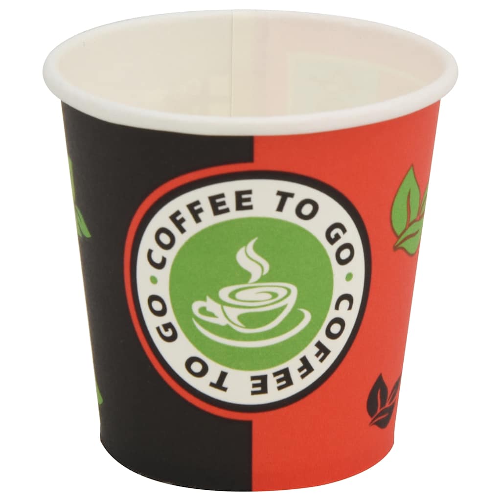 Papir kaffekopper med lokk 1000 stk 4oz 120 ml