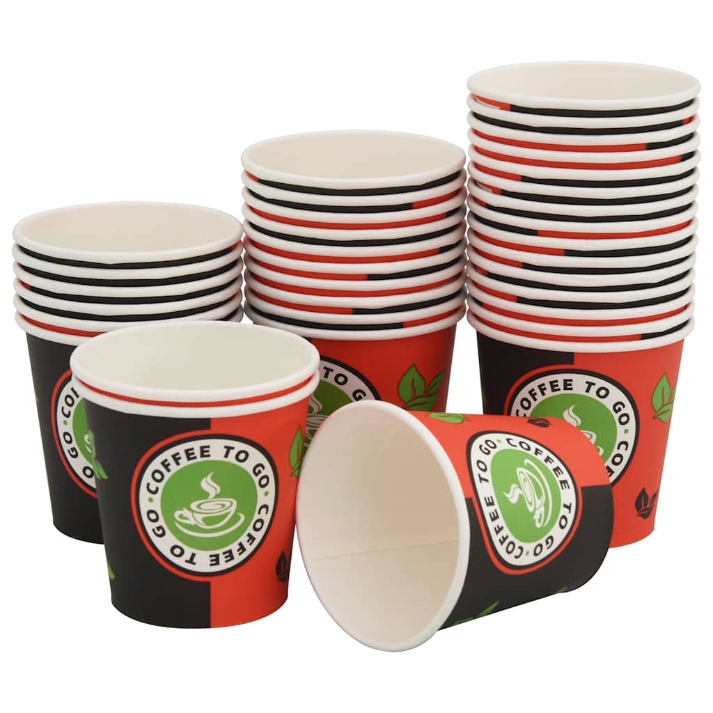 Papir kaffekopper med lokk 1000 stk 4oz 120 ml