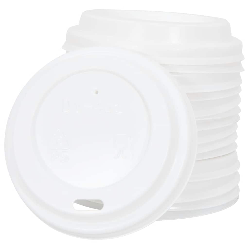 Papir kaffekopper med lokk 1000 stk 4oz 100 ml
