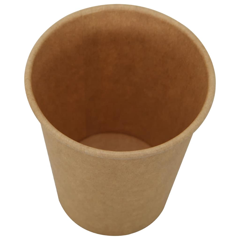 Papir kaffekopper med lokk 1000 stk 8oz 200 ml vidaXL