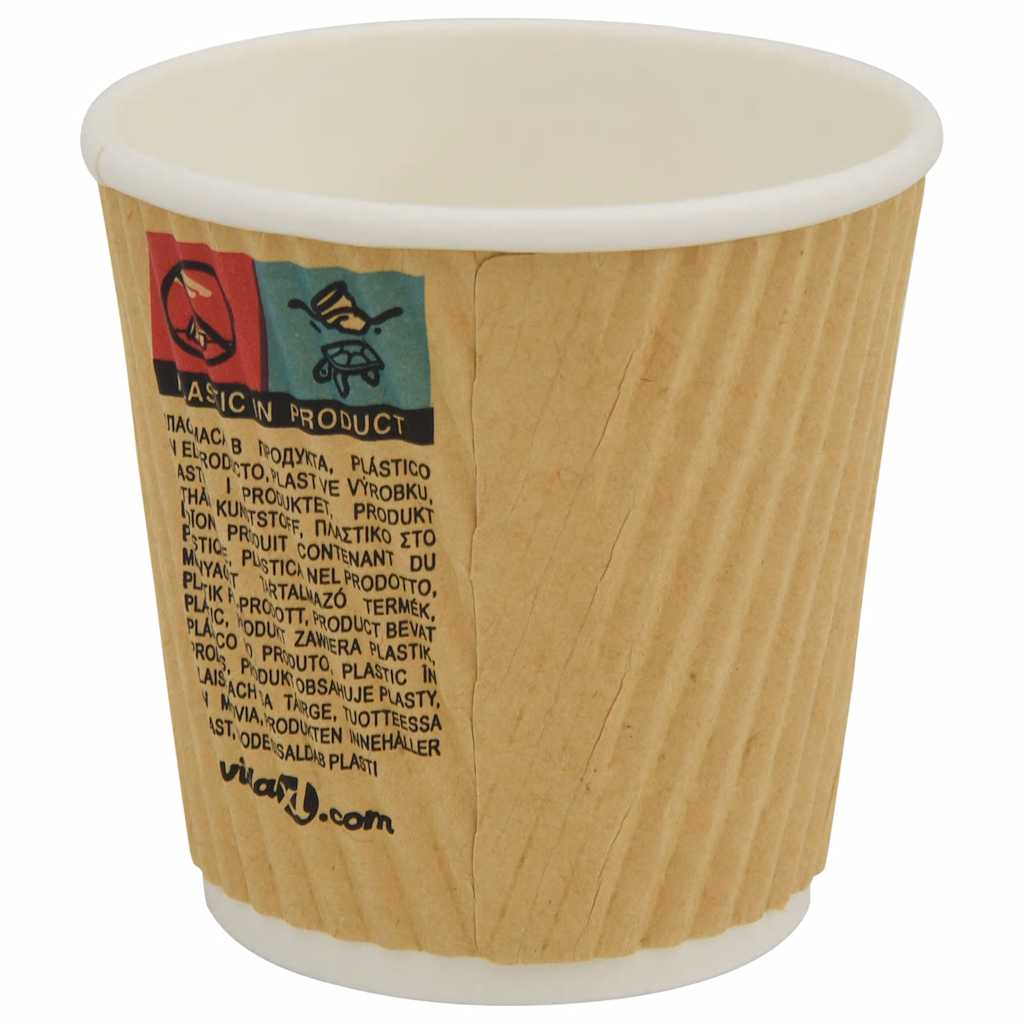 Papir kaffekopper med lokk 1000 stk 4oz 100 ml