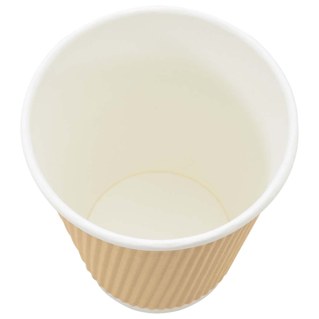 Papir kaffekopper med lokk 1000 stk 12oz 300 ml vidaXL
