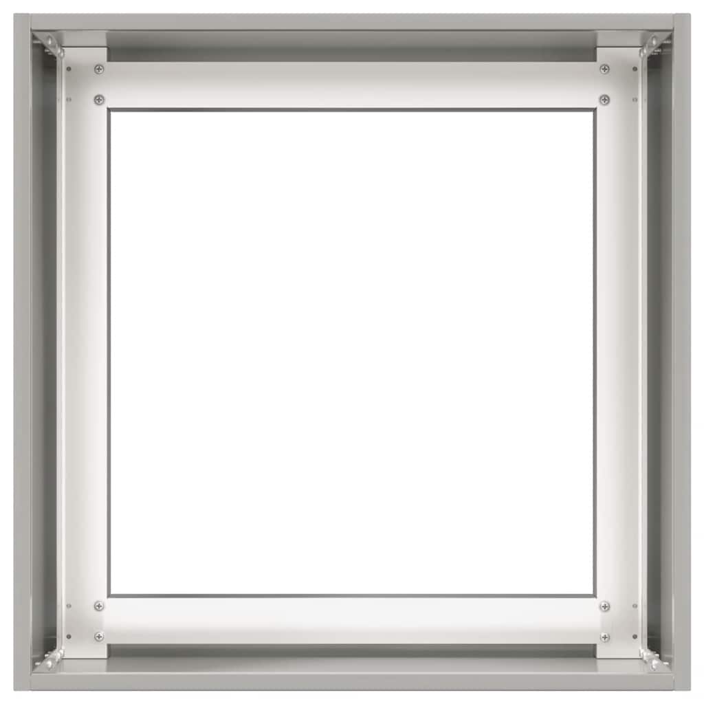 Plantekasse 40x40x40 cm rustfritt stål