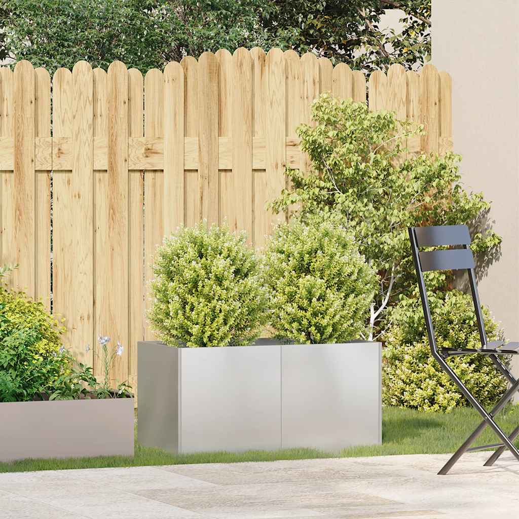 Plantekasse 80x40x40 cm rustfritt stål