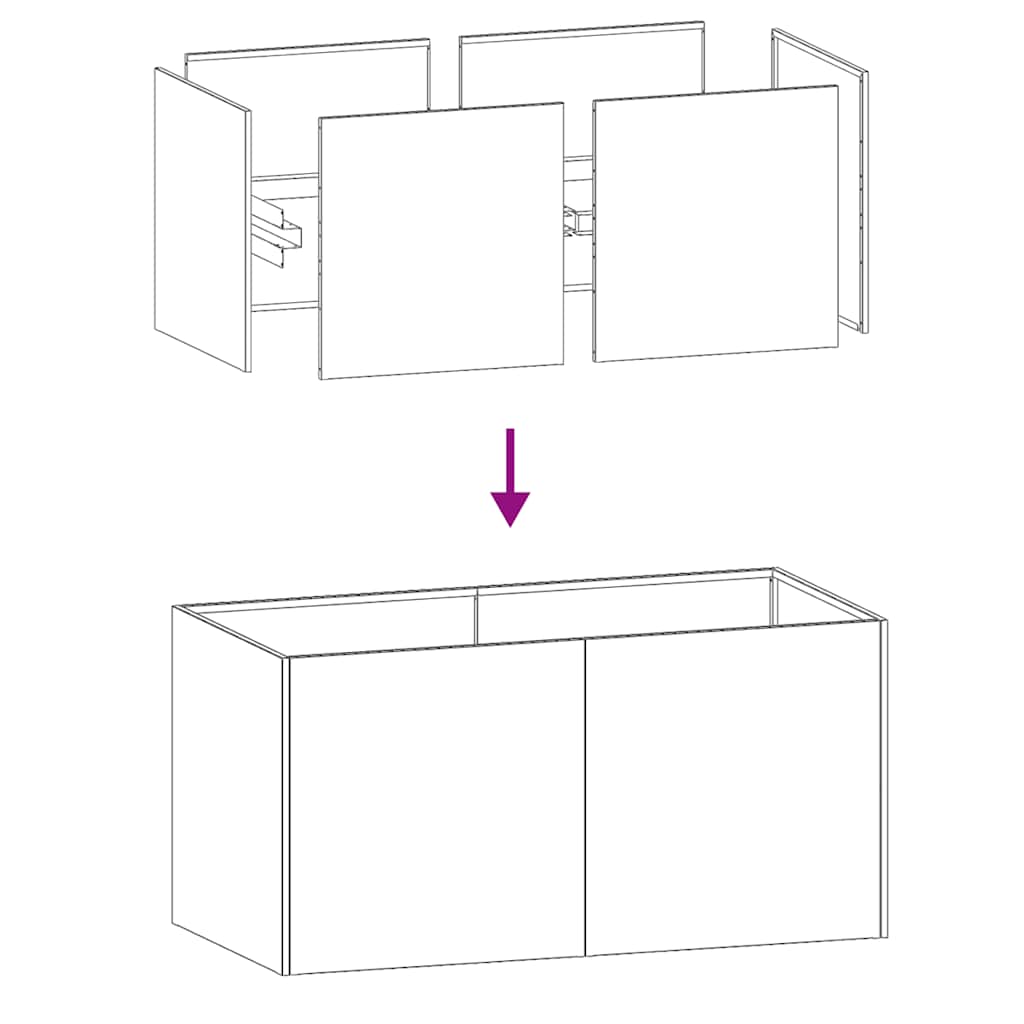 Plantekasse 80x40x40 cm galvanisert stål