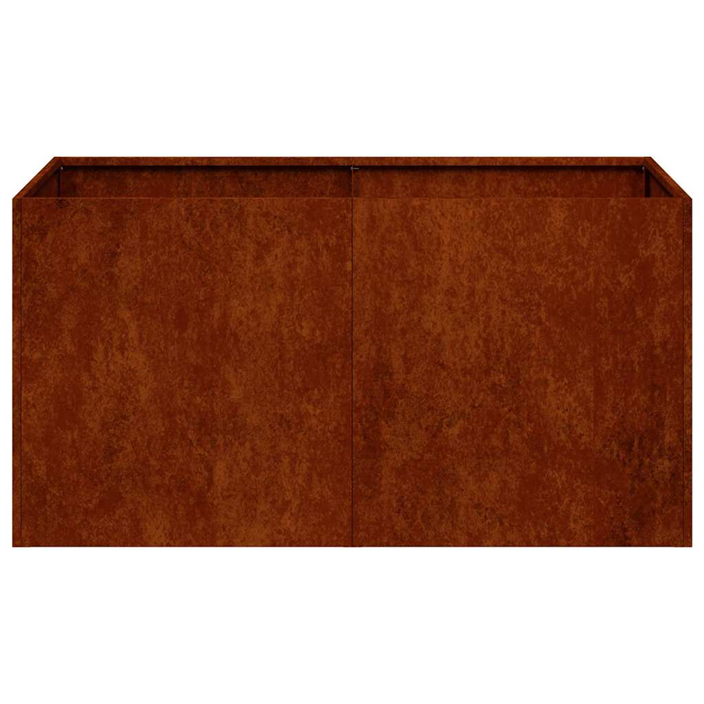 Plantekasse rust 80x40x40 cm forvitringsstål
