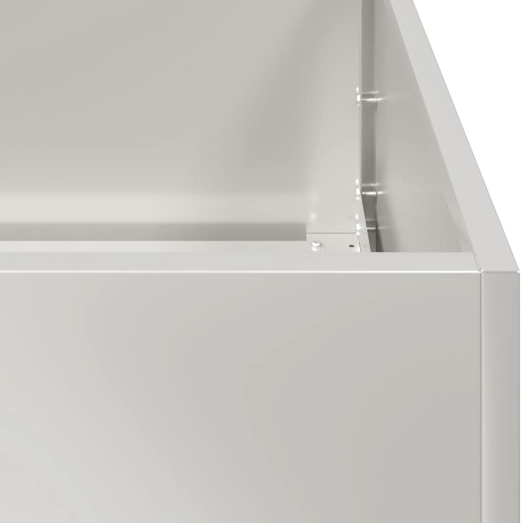 Plantekasse 120x40x40 cm rustfritt stål