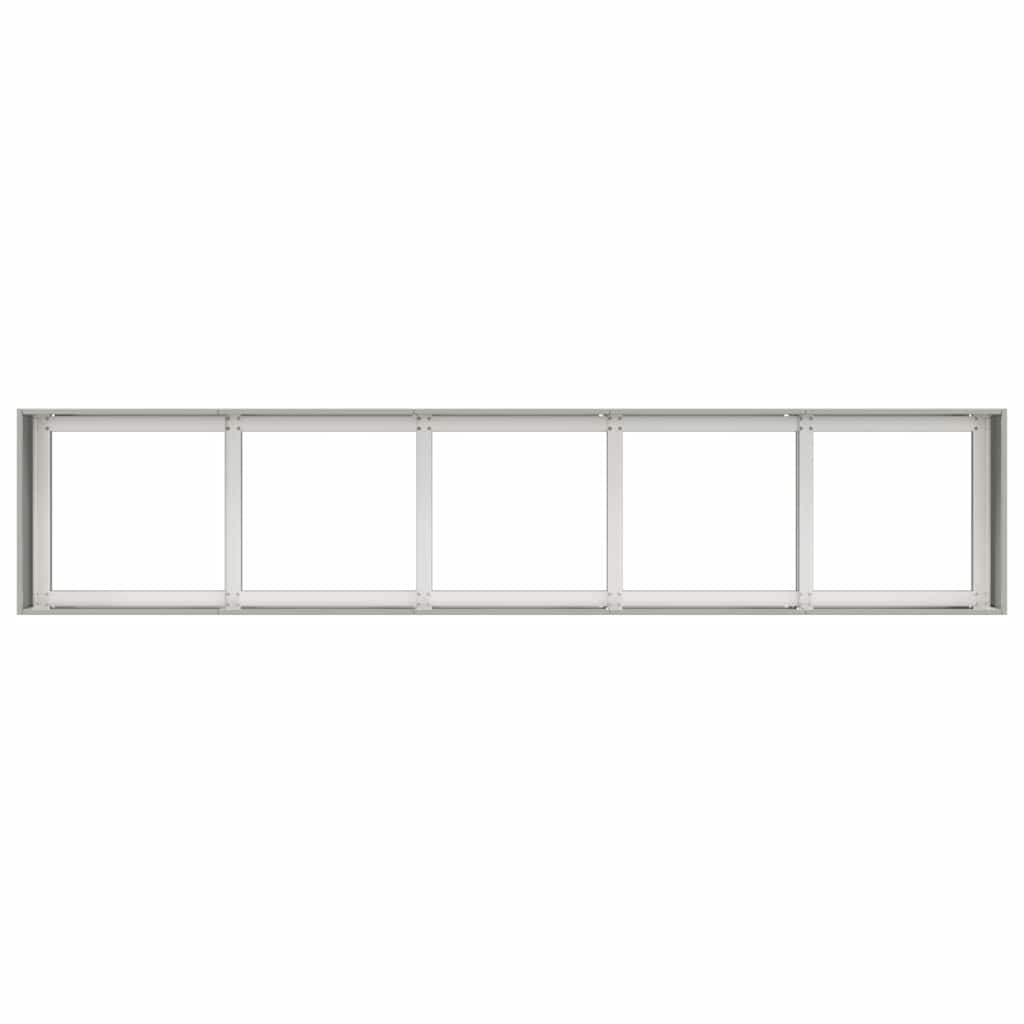 Plantekasse 200x40x40 cm rustfritt stål