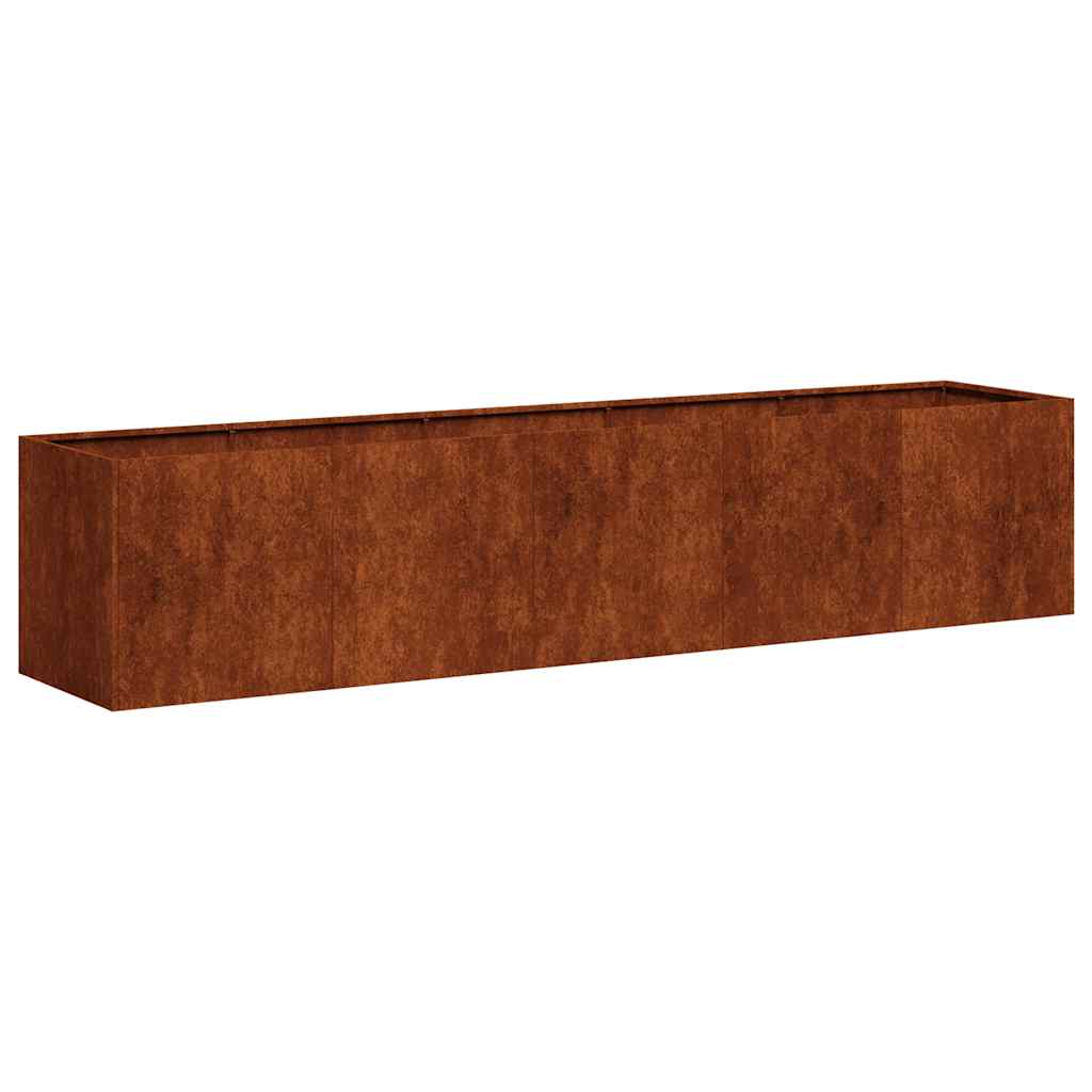 Plantekasse Rusty 200x40x40 cm forvitringsstål