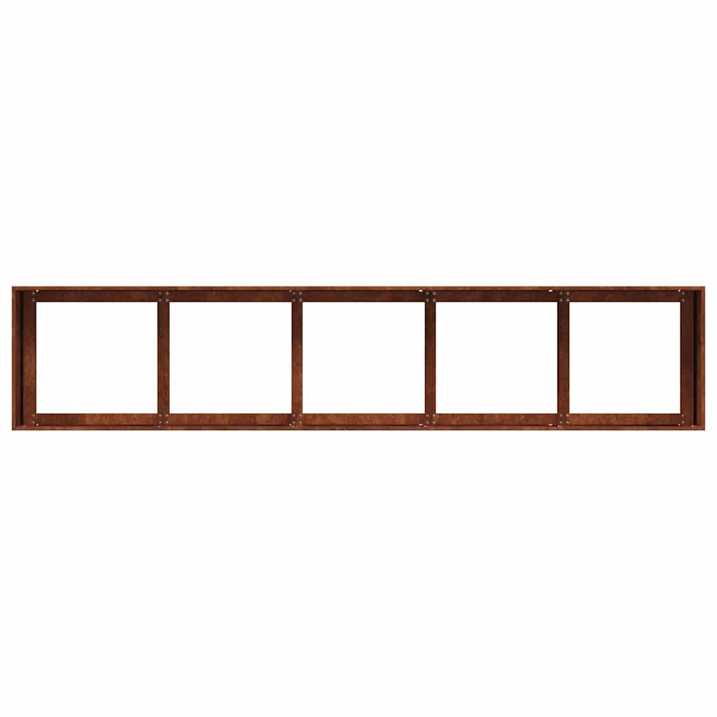 Plantekasse Rusty 200x40x40 cm forvitringsstål