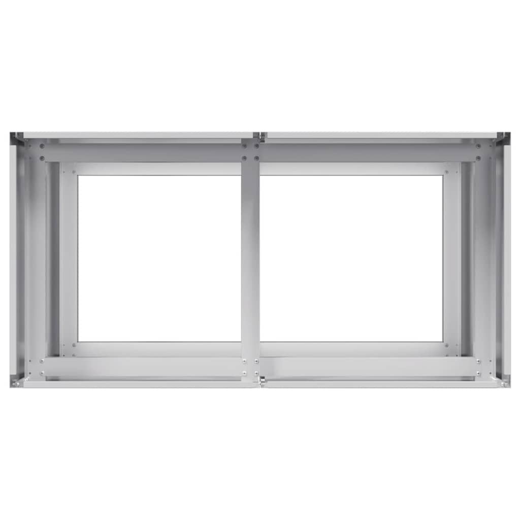 Plantekasse 80x40x80 cm galvanisert stål