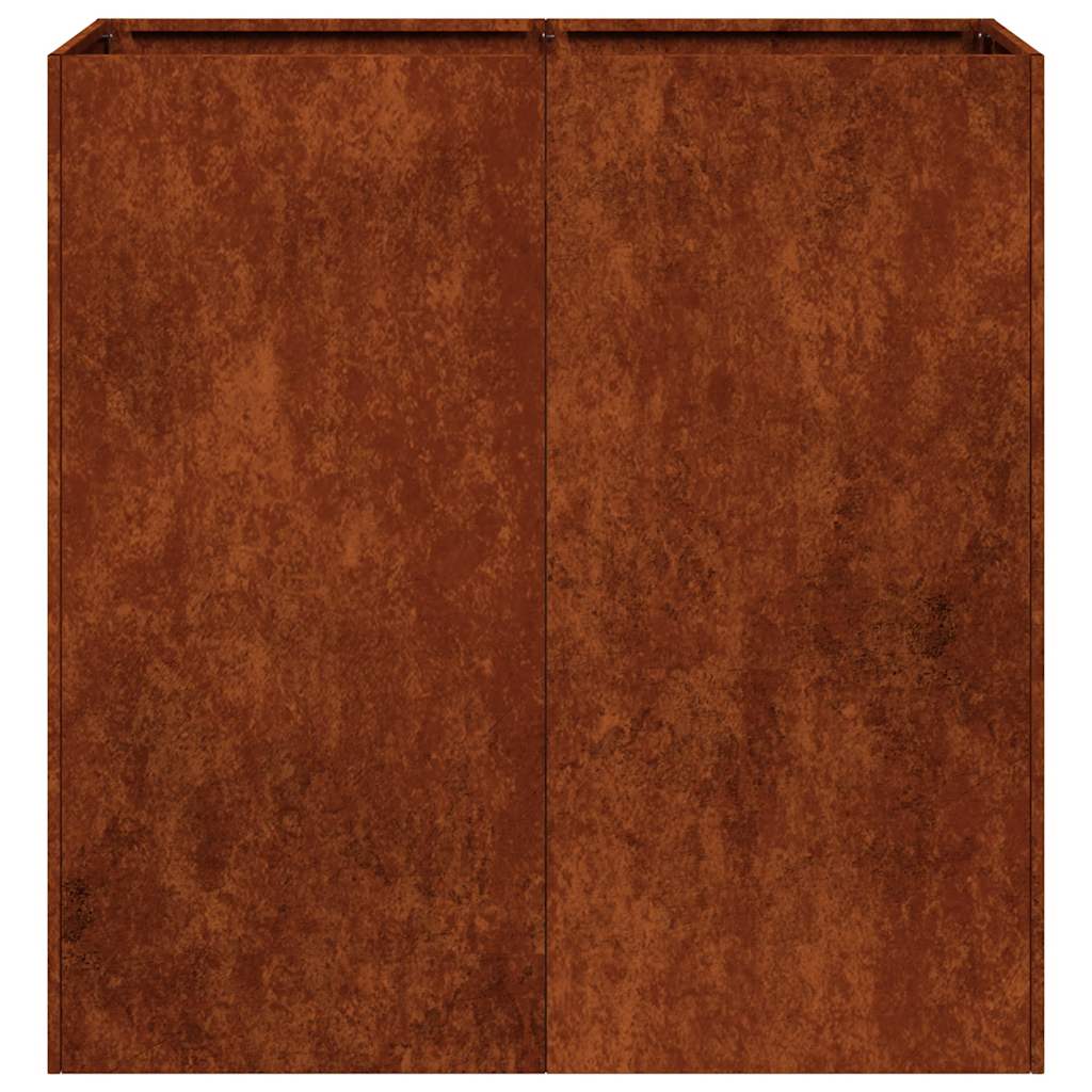 Plantekasse rust 80x40x80 cm forvitringsstål