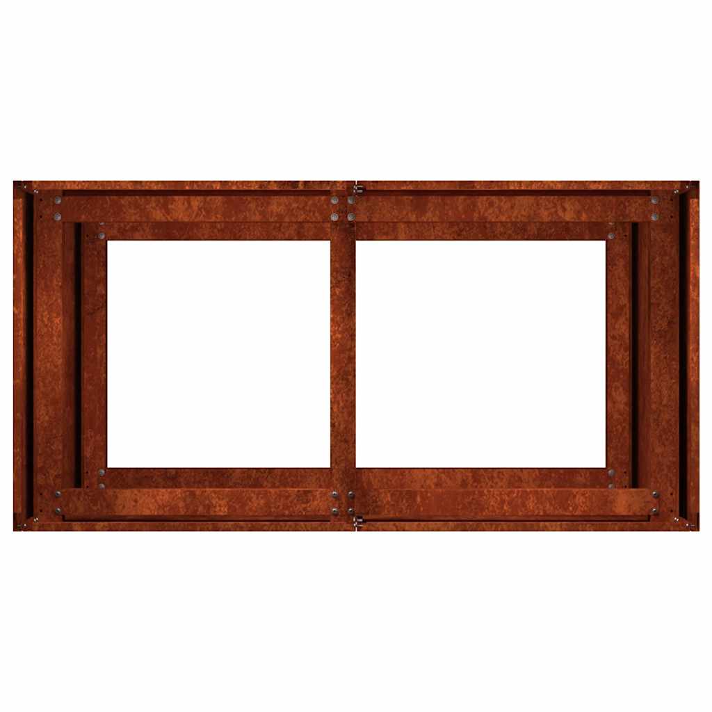 Plantekasse rust 80x40x80 cm forvitringsstål