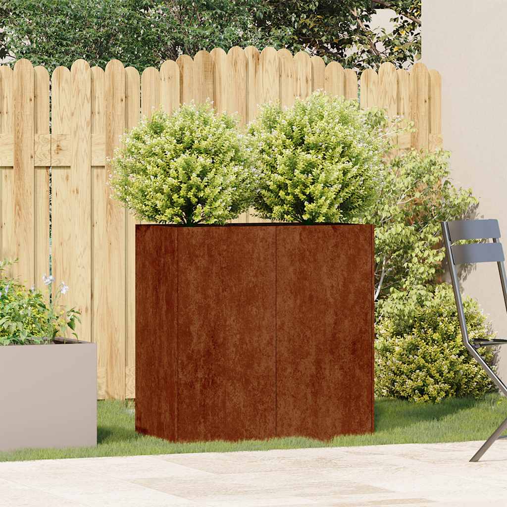 Plantekasse rust 80x40x80 cm forvitringsstål