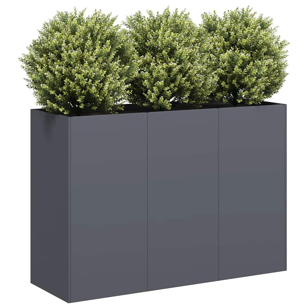 Plantekasse antrasitt 120x40x80 cm kaldvalset stål