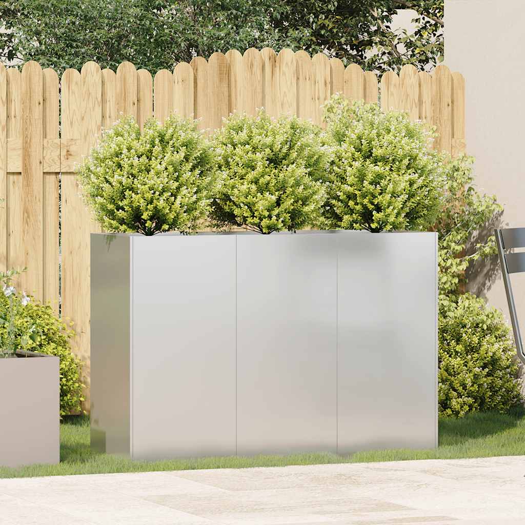 Plantekasse 120x40x80 cm rustfritt stål