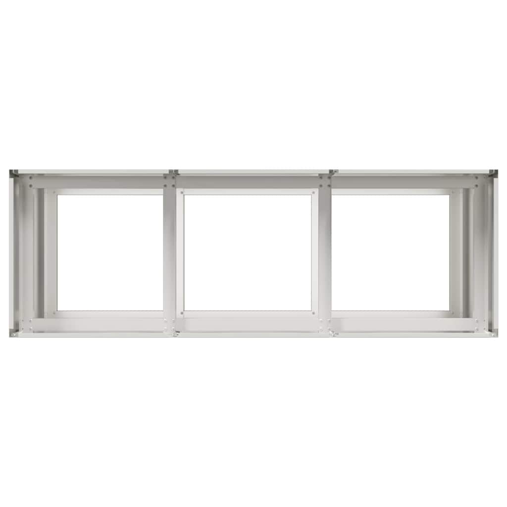 Plantekasse 120x40x80 cm rustfritt stål