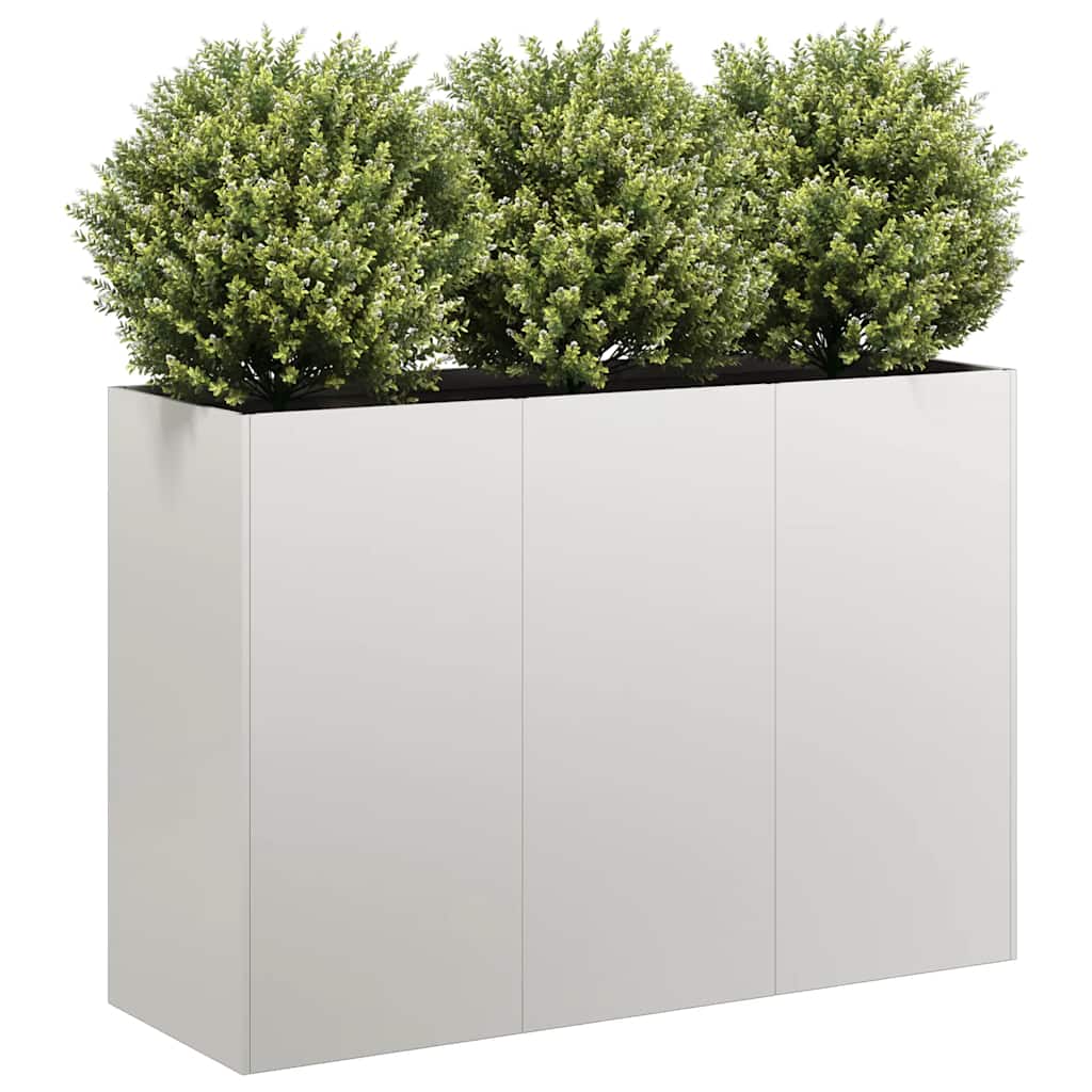Plantekasse 120x40x80 cm rustfritt stål