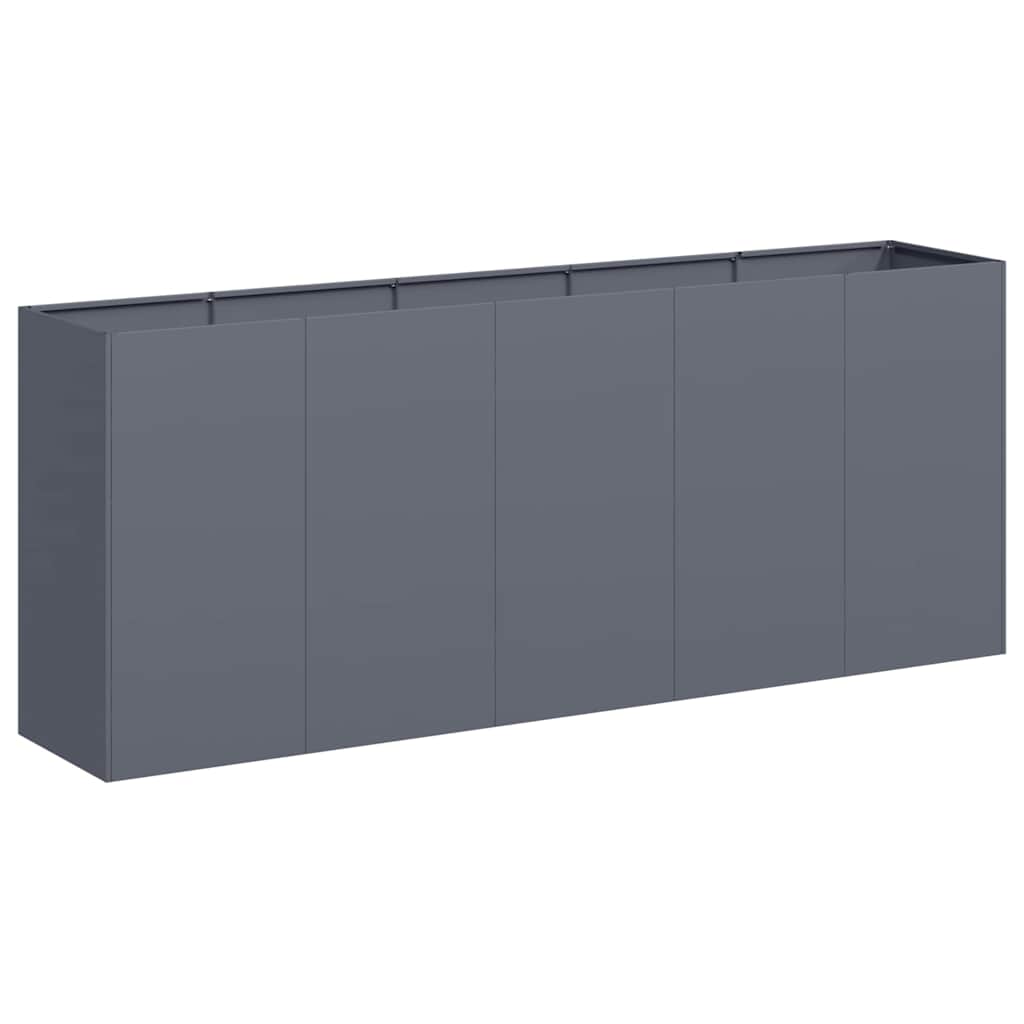 Plantekasse antrasitt 200x40x80 cm kaldvalset stål