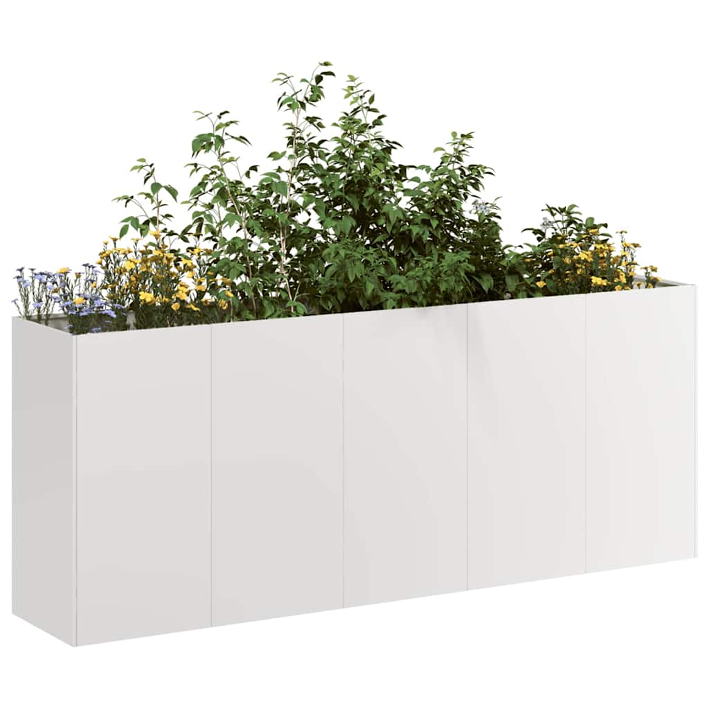 Plantekasse 200x40x80 cm rustfritt stål
