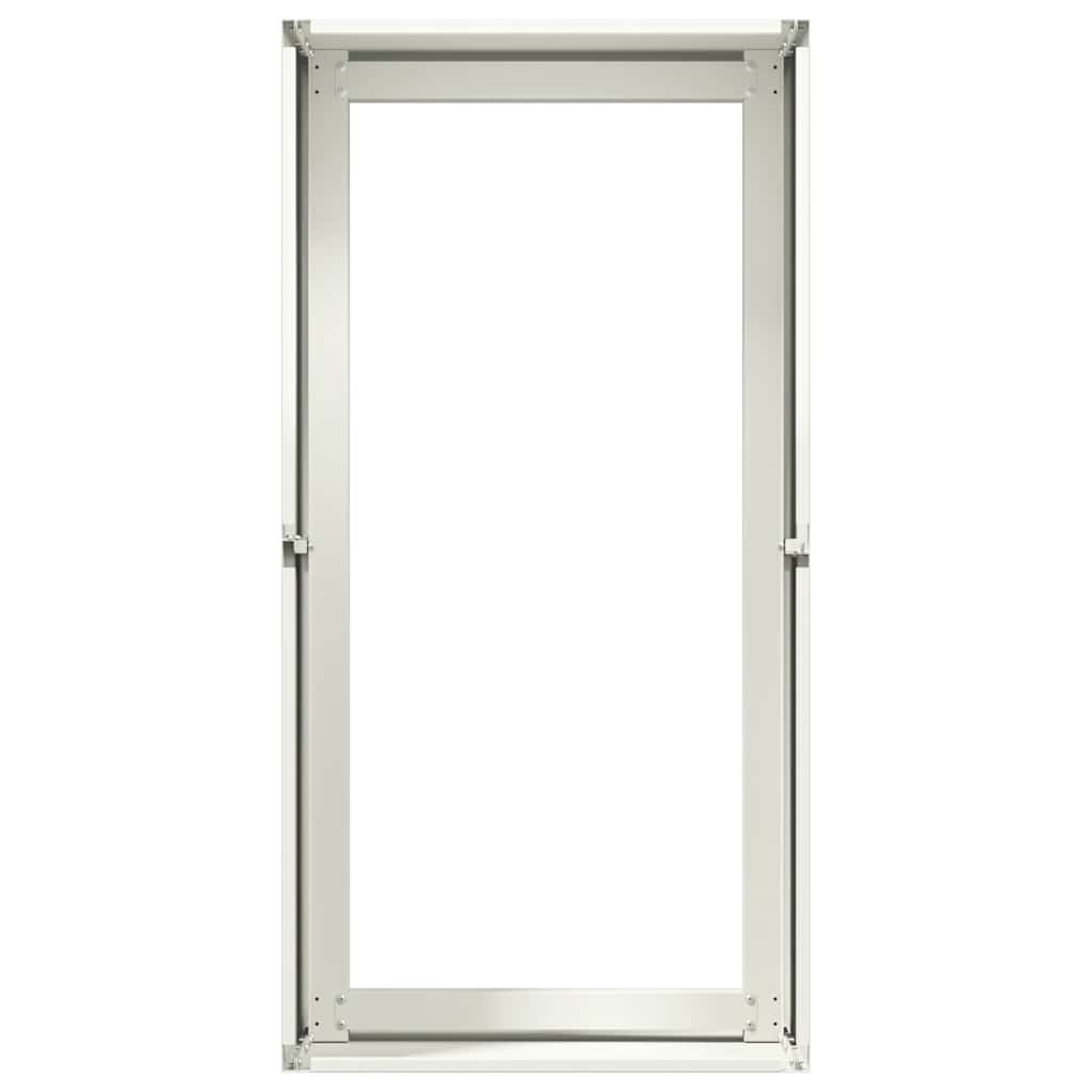 Plantekasse hvit 40x80x40 cm kaldvalset stål vidaXL