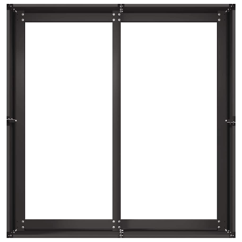 Plantekasse svart 80x80x40 cm kaldvalset stål