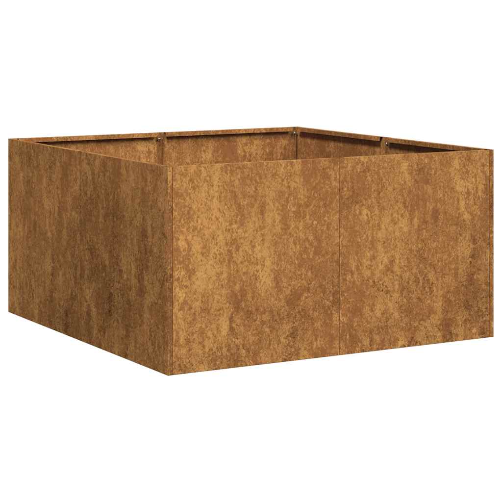 Plantekasse rust 80x80x40 cm forvitringsstål