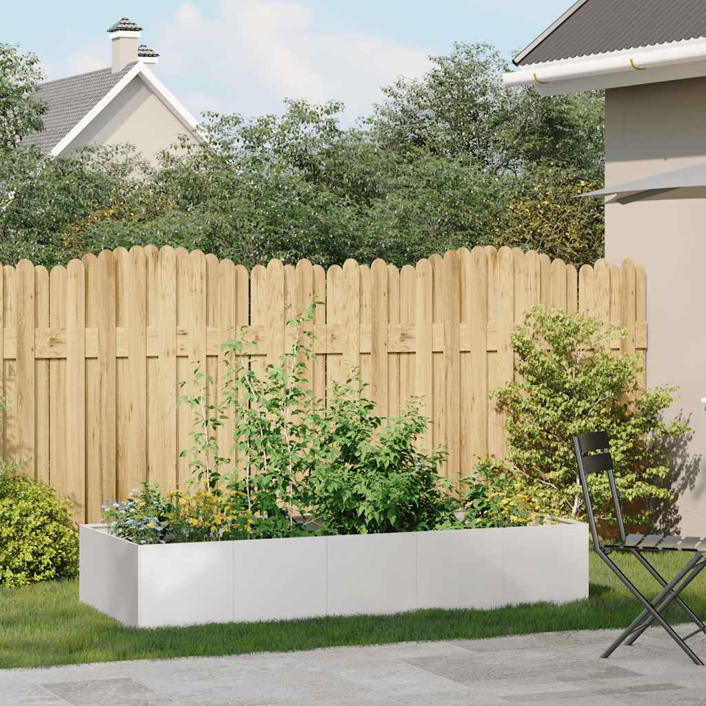Plantekasse 200x80x40 cm rustfritt stål
