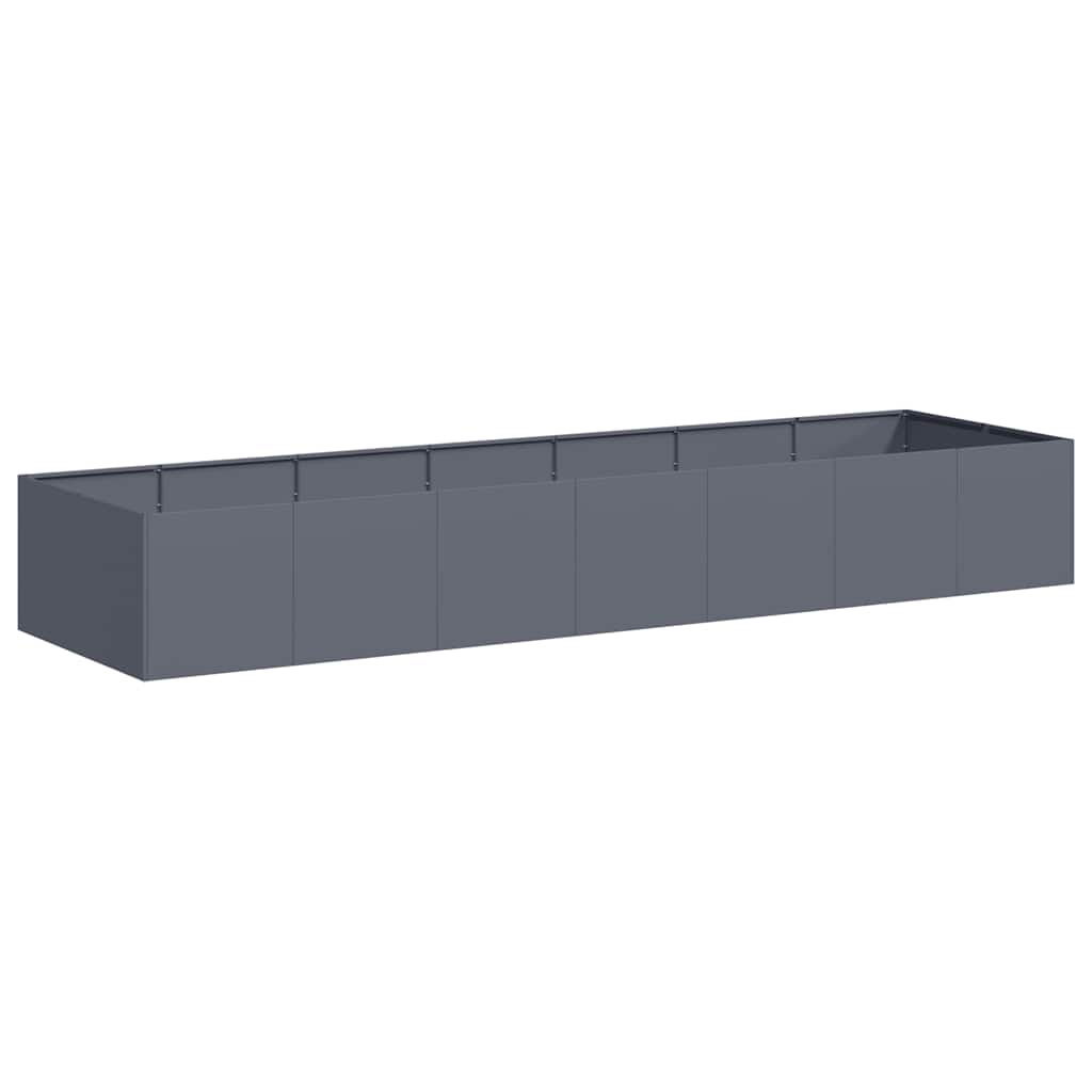 Plantekasse antrasitt 280x80x40 cm stål