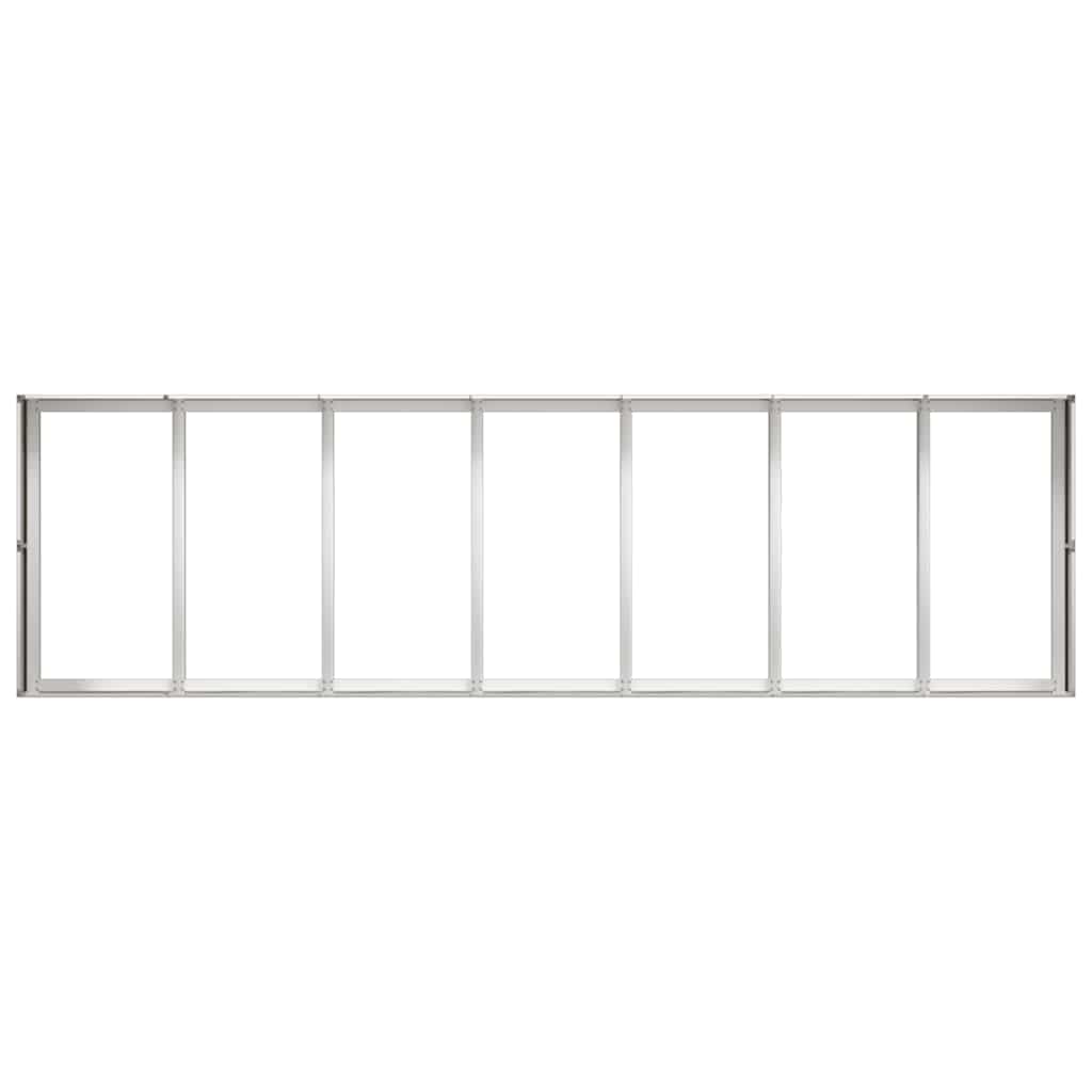 Plantekasse 280x80x40 cm rustfritt stål
