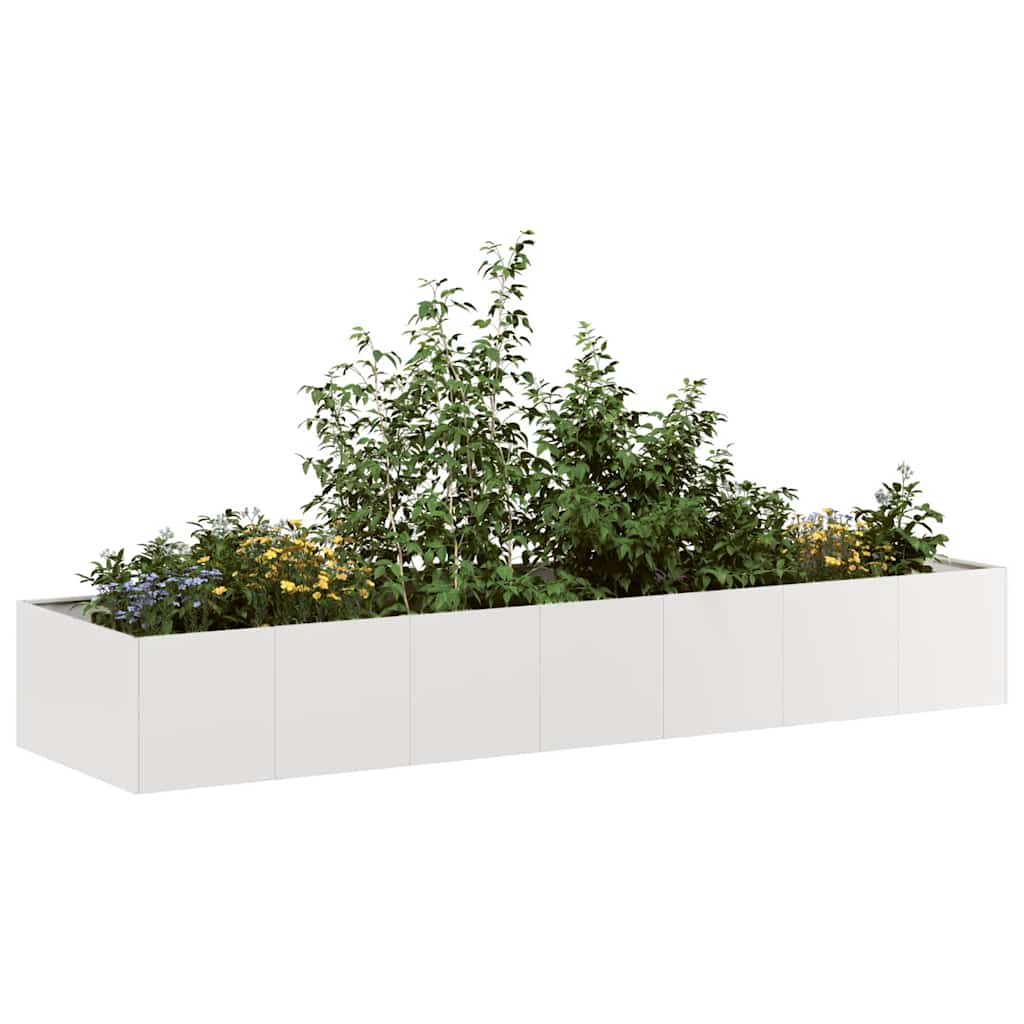 Plantekasse 280x80x40 cm rustfritt stål