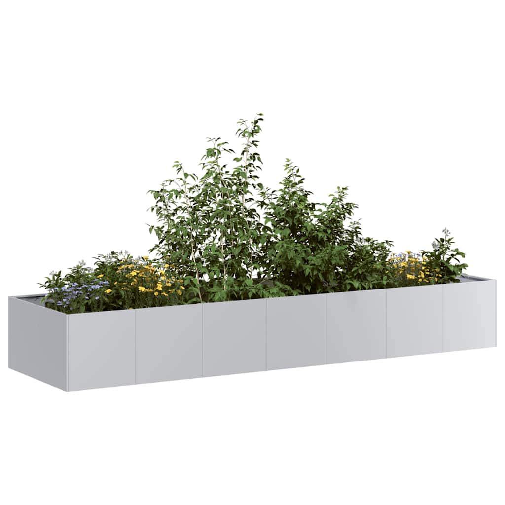 Plantekasse 280x80x40 cm galvanisert stål