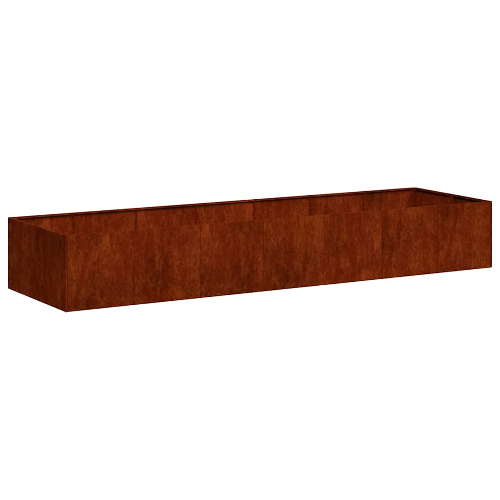 Plantekasse rust 280x80x40 cm forvitringsstål