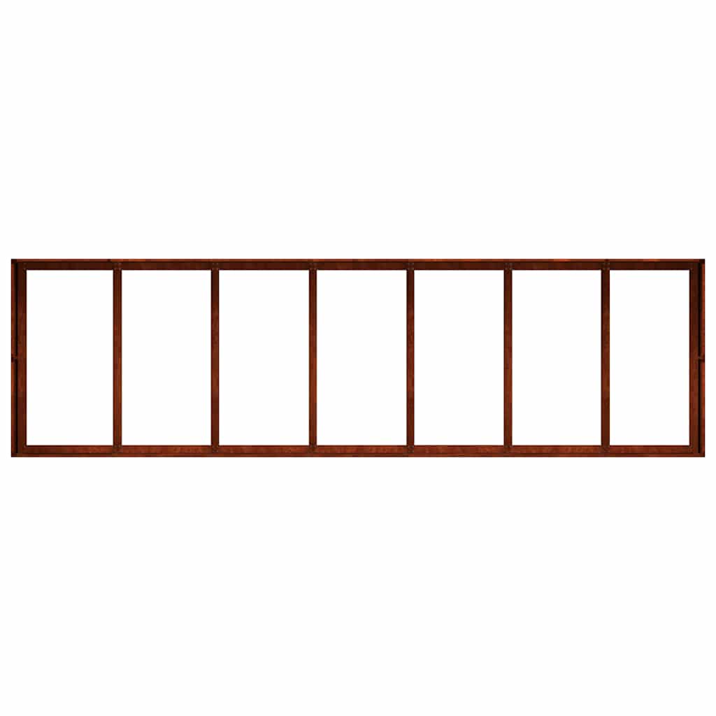 Plantekasse rust 280x80x40 cm forvitringsstål