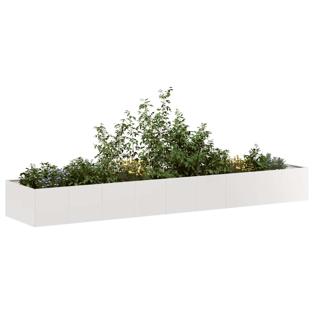 Plantekasse 360x80x40 cm rustfritt stål