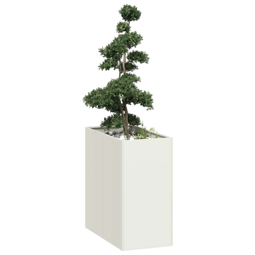 Plantekasse hvit 40x80x80 cm stål
