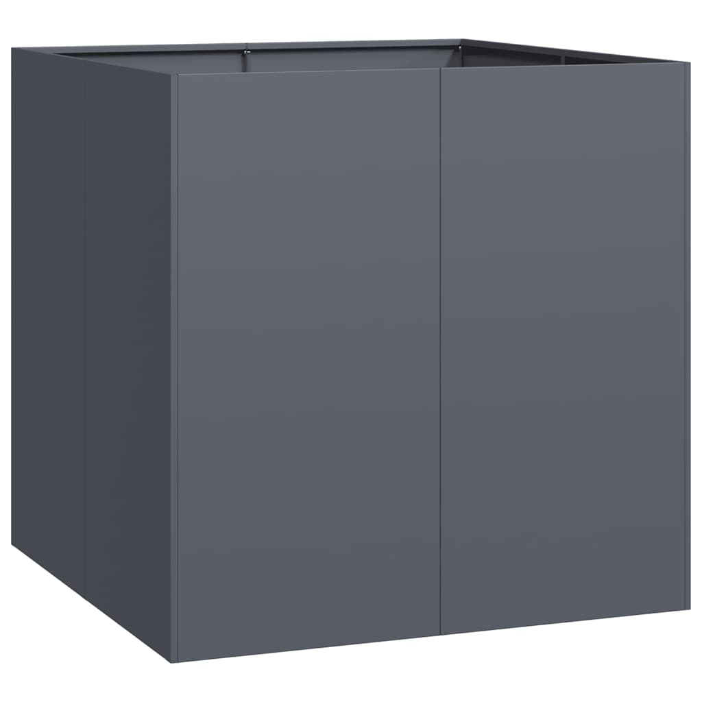 Plantekasse antrasitt 80x80x80 cm stål