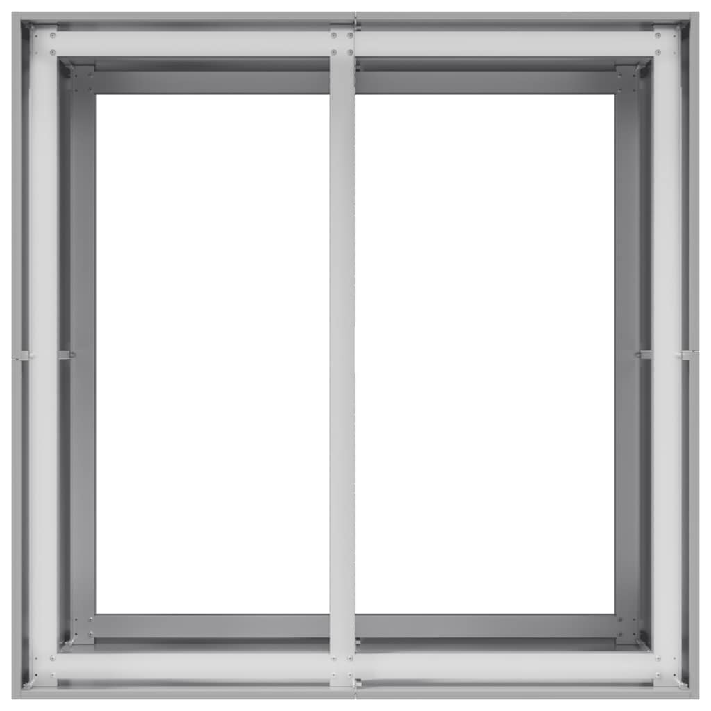 Plantekasse 80x80x80 cm galvanisert stål