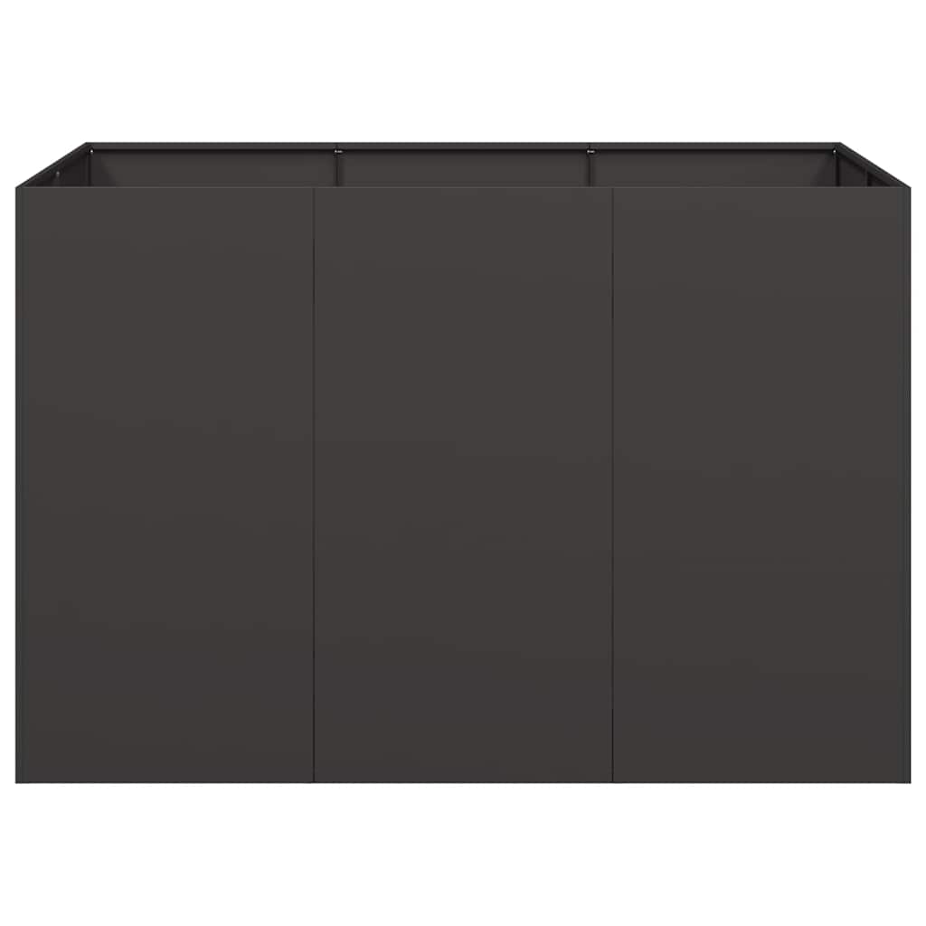 Plantekasse svart 120x80x80 cm stål