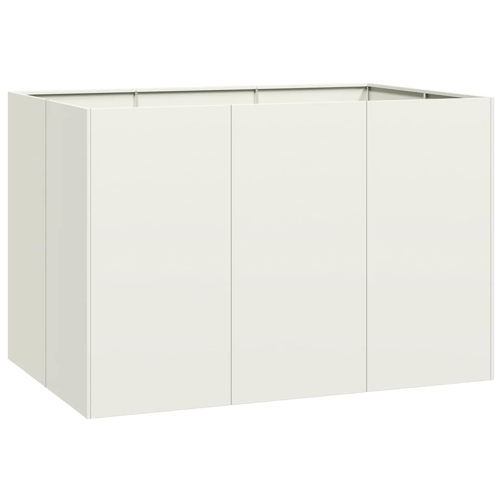 Plantekasse hvit 120x80x80 cm stål