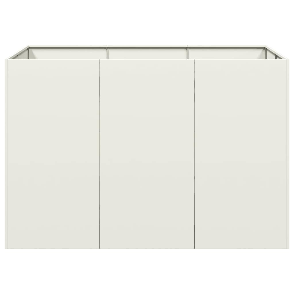 Plantekasse hvit 120x80x80 cm stål