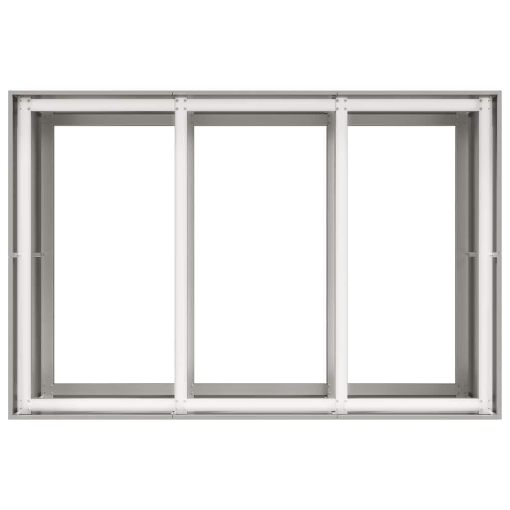 Plantekasse 120x80x80 cm rustfritt stål