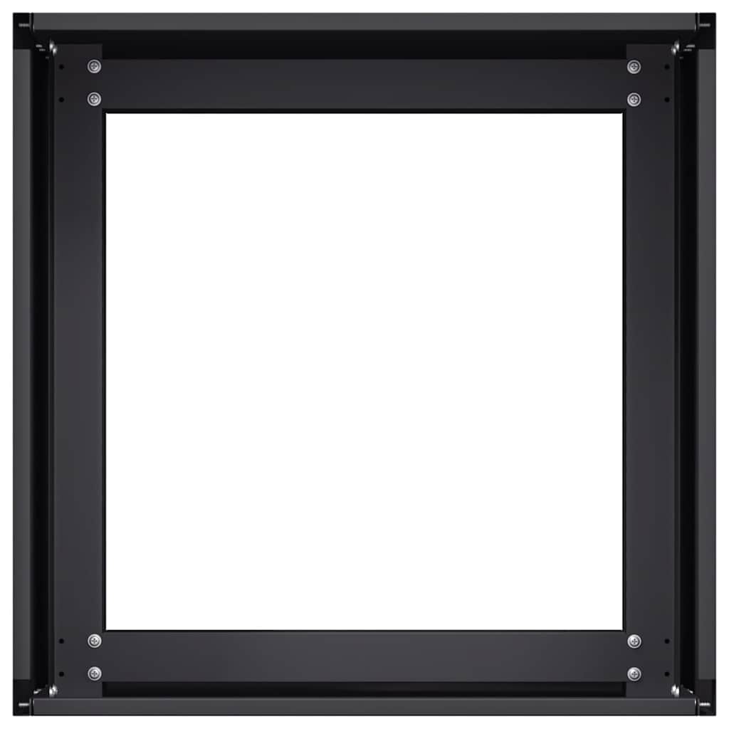 Plantekasse svart 40x40x30 cm stål