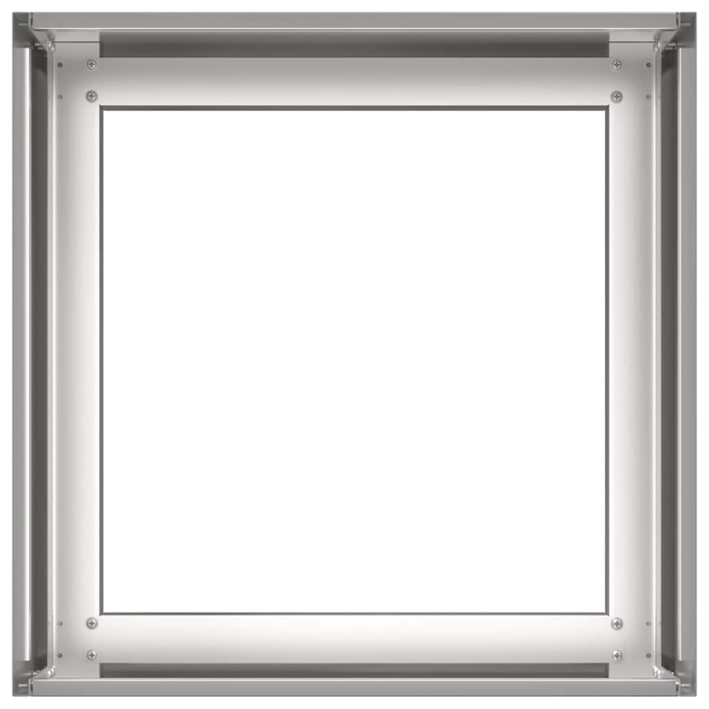 Plantekasse 40x40x30 cm rustfritt stål