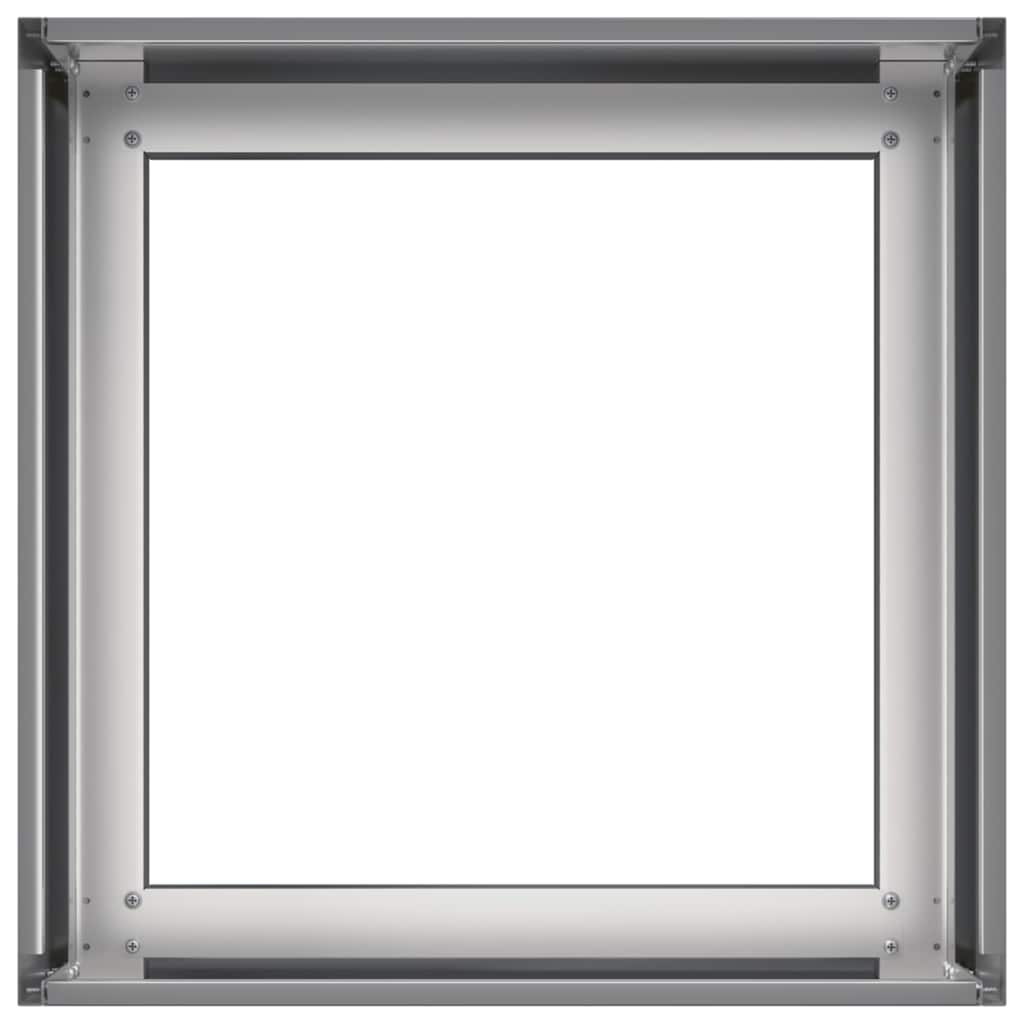 Plantekasse 40x40x30 cm galvanisert stål