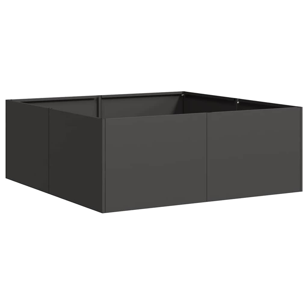 Plantekasse svart 80x80x30 cm stål