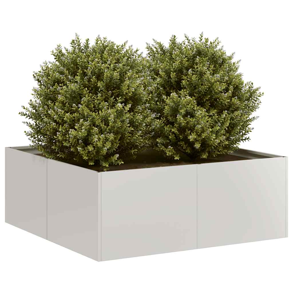 Plantekasse 80x80x30 cm rustfritt stål