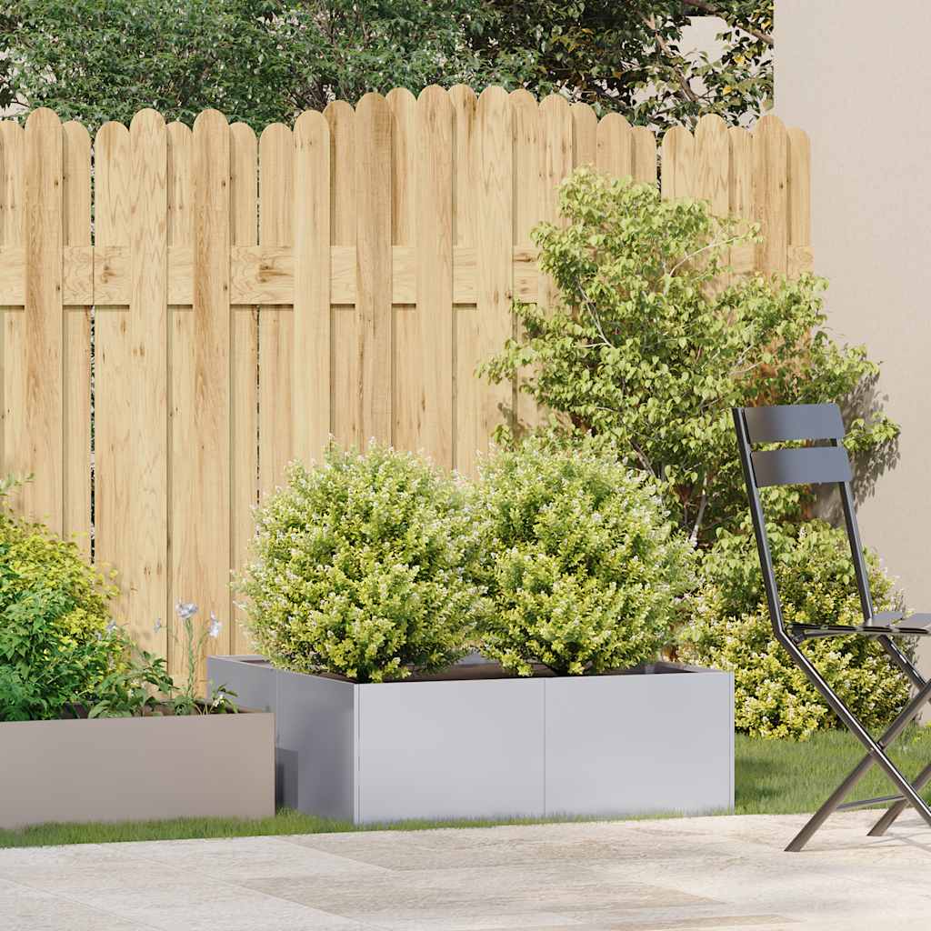 Plantekasse 80x80x30 cm galvanisert stål