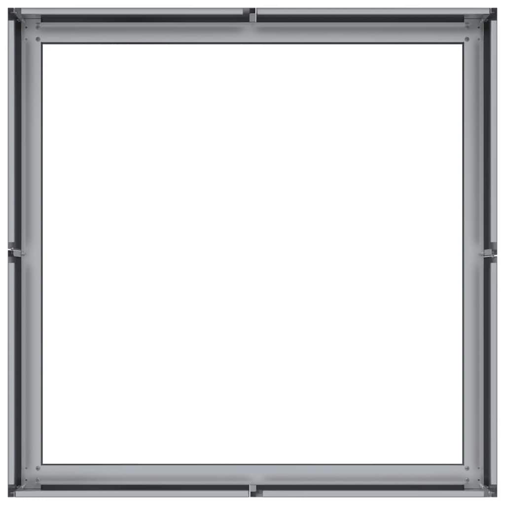 Plantekasse 80x80x30 cm galvanisert stål