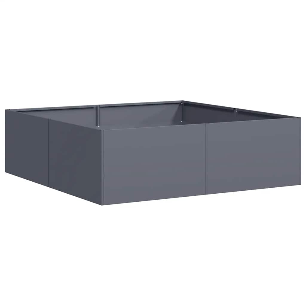 Plantekasse antrasitt 100x100x30 cm stål